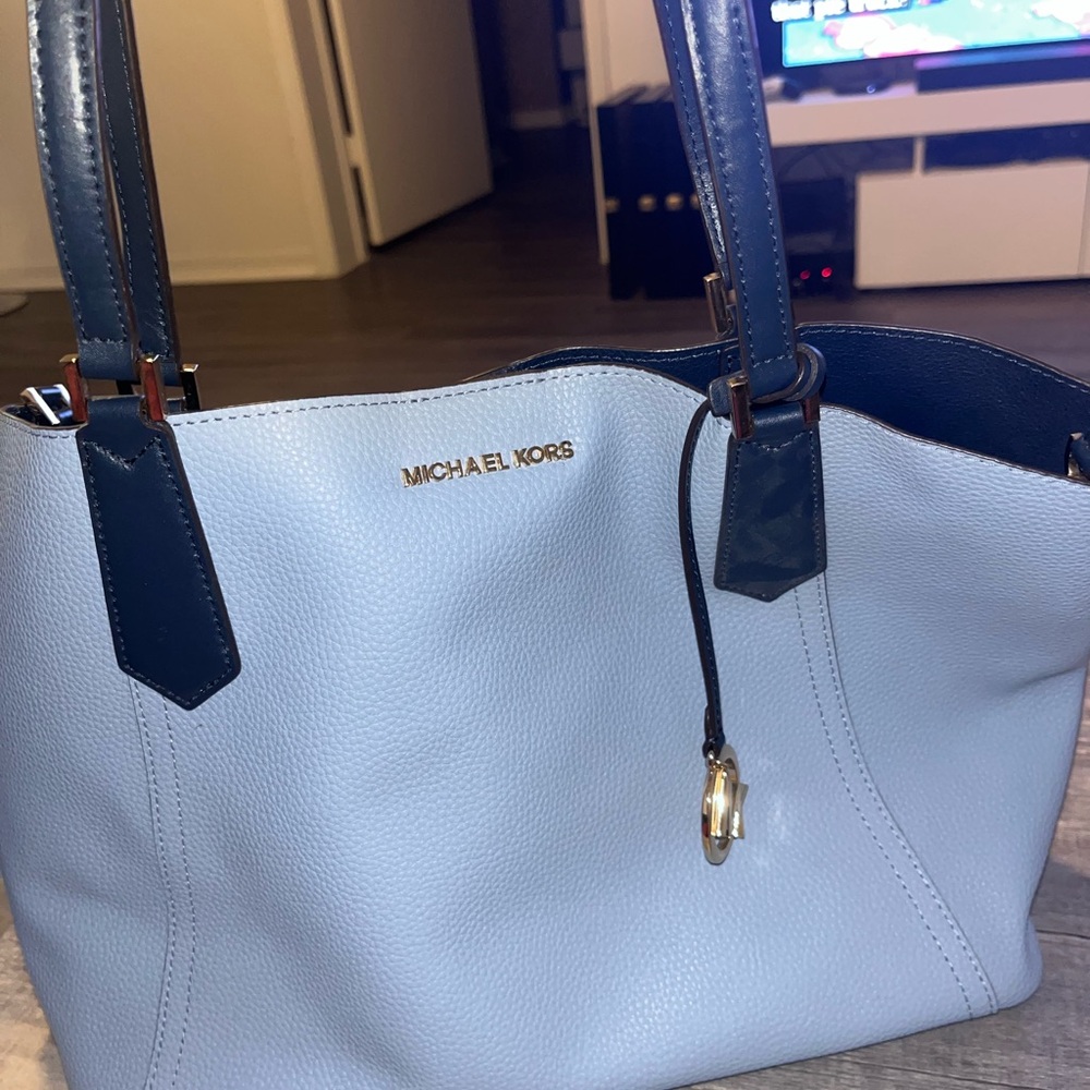 Michael Kors Blue Tote Bag